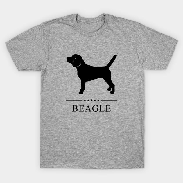 Beagle Black Silhouette T-Shirt by millersye